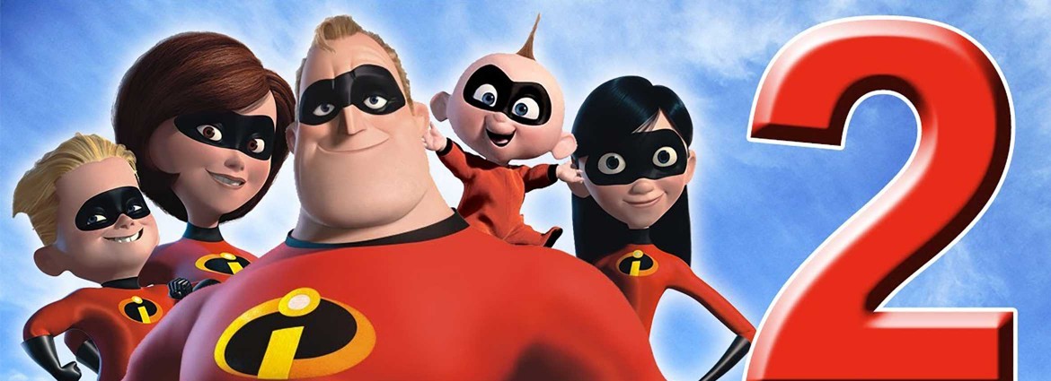A picture of The Incredibles family which includes the mom, dad, two sons and one daughter.