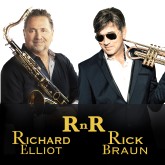 Richard Elliot and Rick Braun with instruments