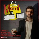 Sam Morril with a drink