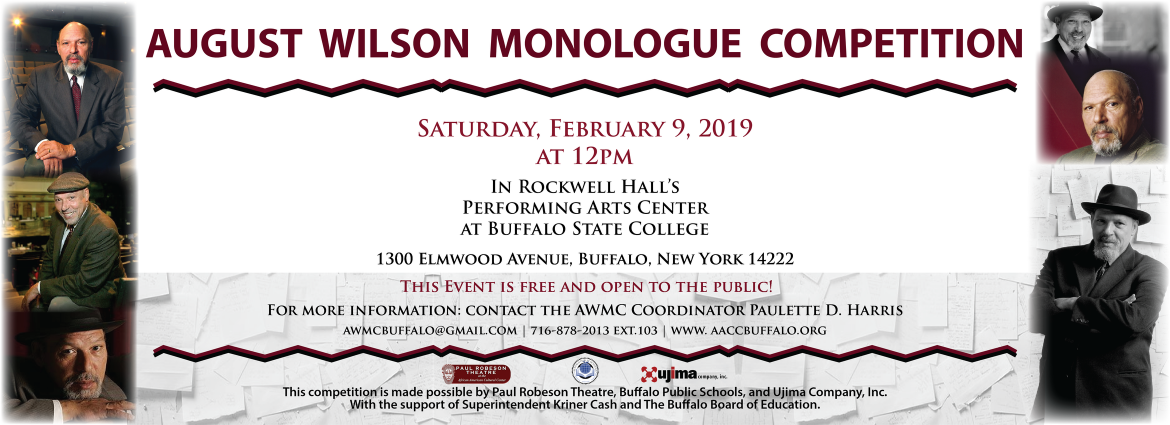 August Wilson Monologue Competition Poster