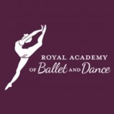 Royal Academy of Ballet and Dance with a image of a dancer (logo)
