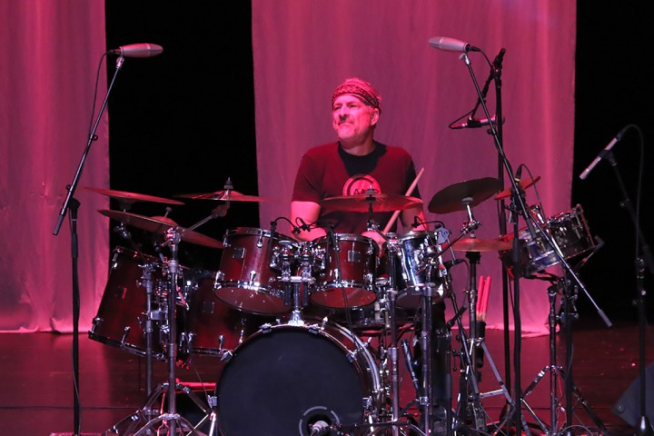 Dan Martier on drums