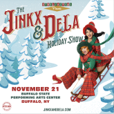 Jinx & DeLa on a sled